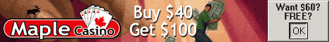 Play online at Maple Casino