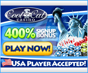 CoolCat - USA Players Accepted (400% bonus + $50 Free) CoolCat - USA Players Accepted (400% bonus + $50 Free)